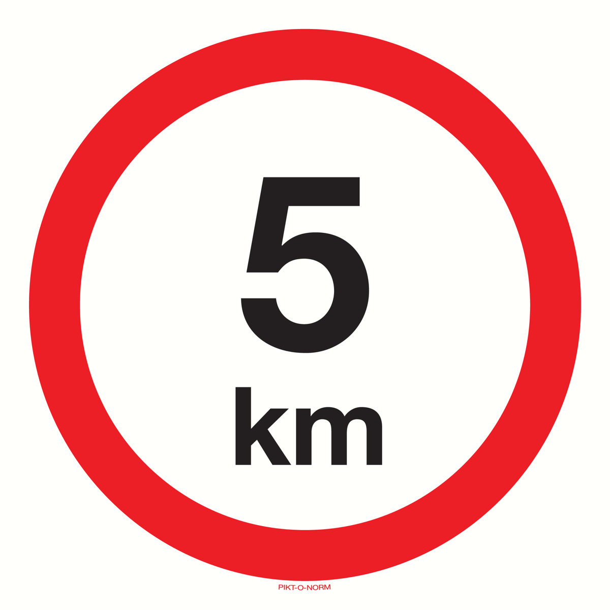 VITESSE LIMITÉE 5 KM