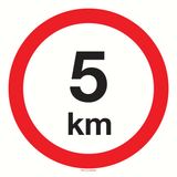 VITESSE LIMITÉE 5 KM
