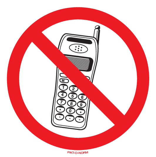 INTERDIT AUX TÉLÉPHONE PORTABLE