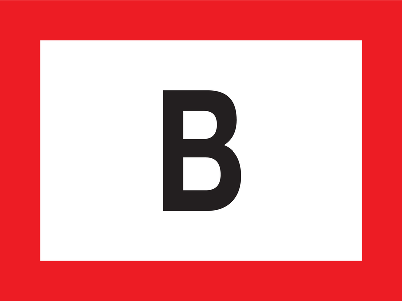 B, LIGNE D'EXTINCTION À SEC