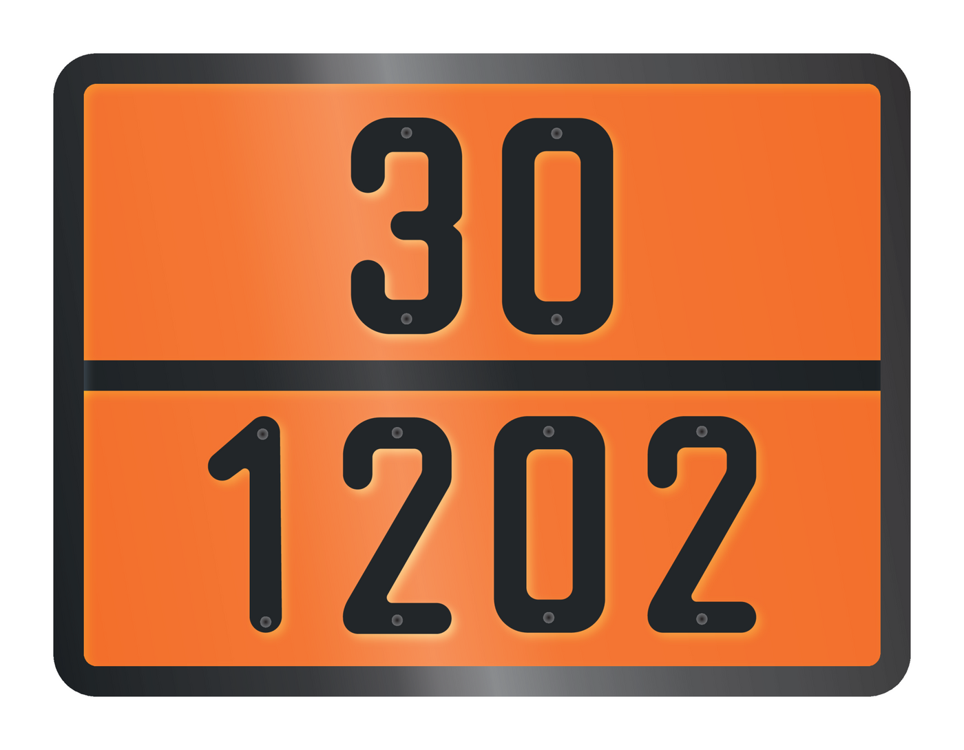 ADR BORD MET GEVARENCODE 30/1202
