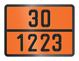 ADR BORD MET GEVARENCODE 30/1223