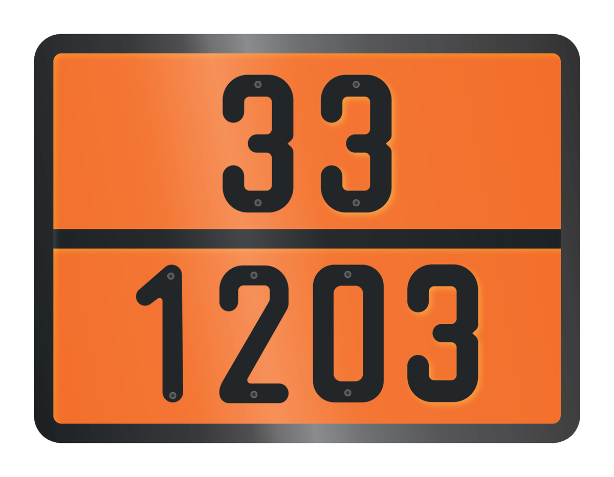 ADR BORD MET GEVARENCODE 33/1203