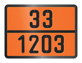ADR BORD MET GEVARENCODE 33/1203