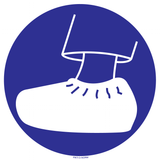 DRAGEN VAN OVERSCHOENEN VERPLICHT