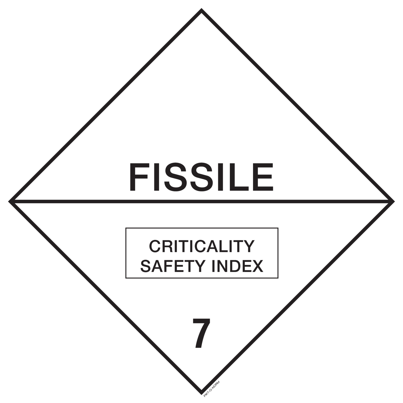 FISSILE, INDICE DE SÛRETÉ-CR...ADR CL.7E