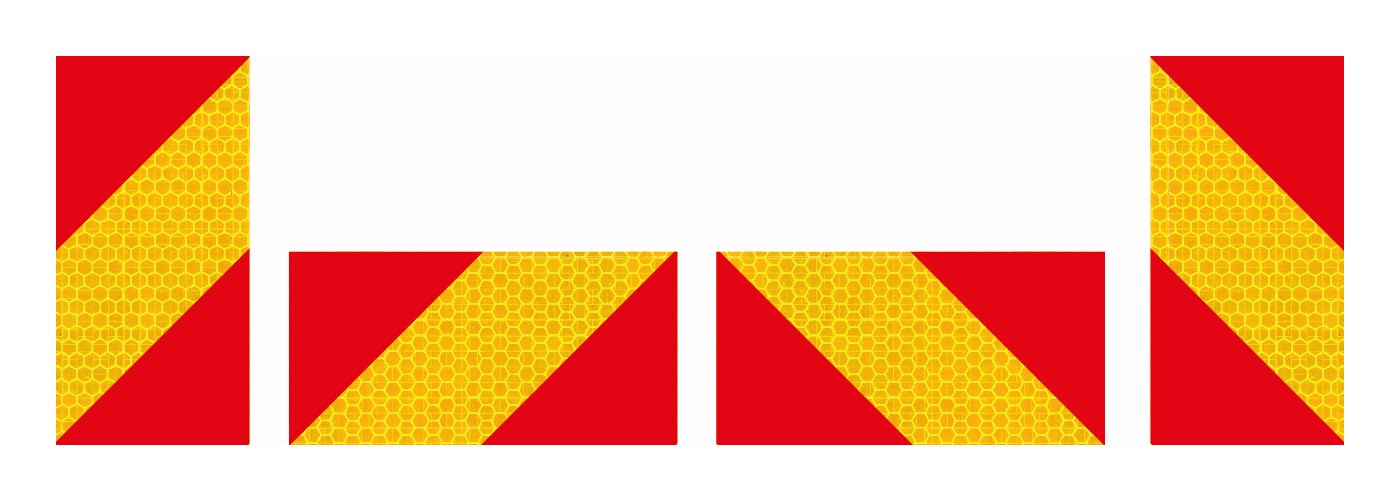 SET DE 4 MARQUAGE ARRIERE T283