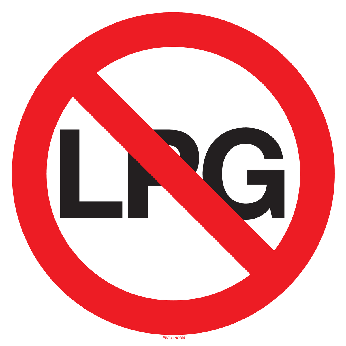 VOERTUIGEN MET LPG VERBODEN
