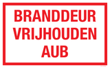BRANDDEUR VRIJHOUDEN AUB