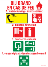 BIJ BRAND. EN CAS DE FEU