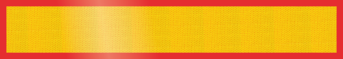 MARQUAGE ARRIÈRE R1132, BORD ROUGE FLUO