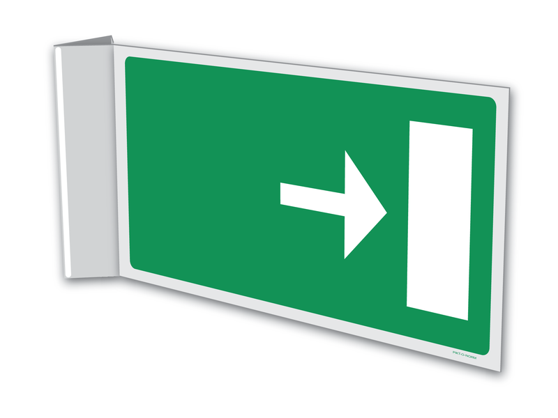 VLUCHTWEG, RICHTINGSPIJL LINKS OF RECHTS