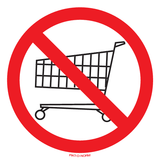 WINKELWAGENS VERBODEN