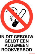 IN DIT GEBOUW GELDT ALGEMEEN ROOKVERBOD