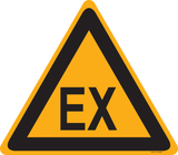 WAARSCHUWING EX. EXPLOSIEVE OMGEVING
