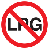 VOERTUIGEN MET LPG VERBODEN