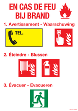 EN CAS DE FEU. BIJ BRAND