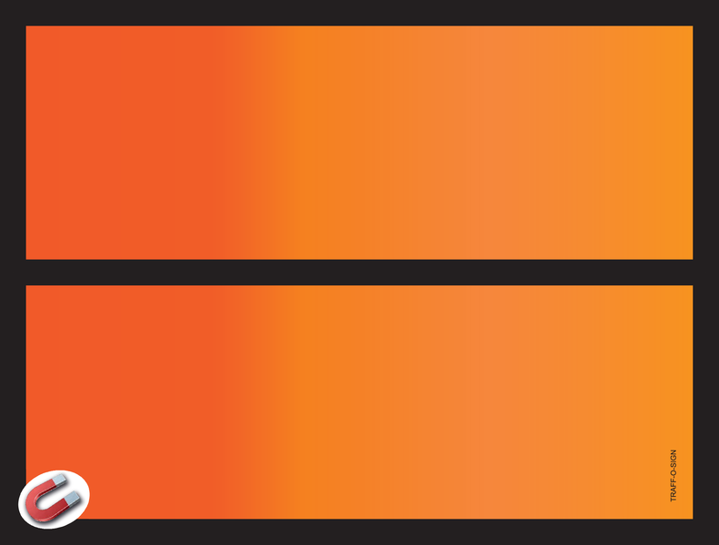 ADR BORDEN BLANCO MET BALK, ORANJE