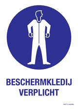 BESCHERMKLEDIJ VERPLICHT