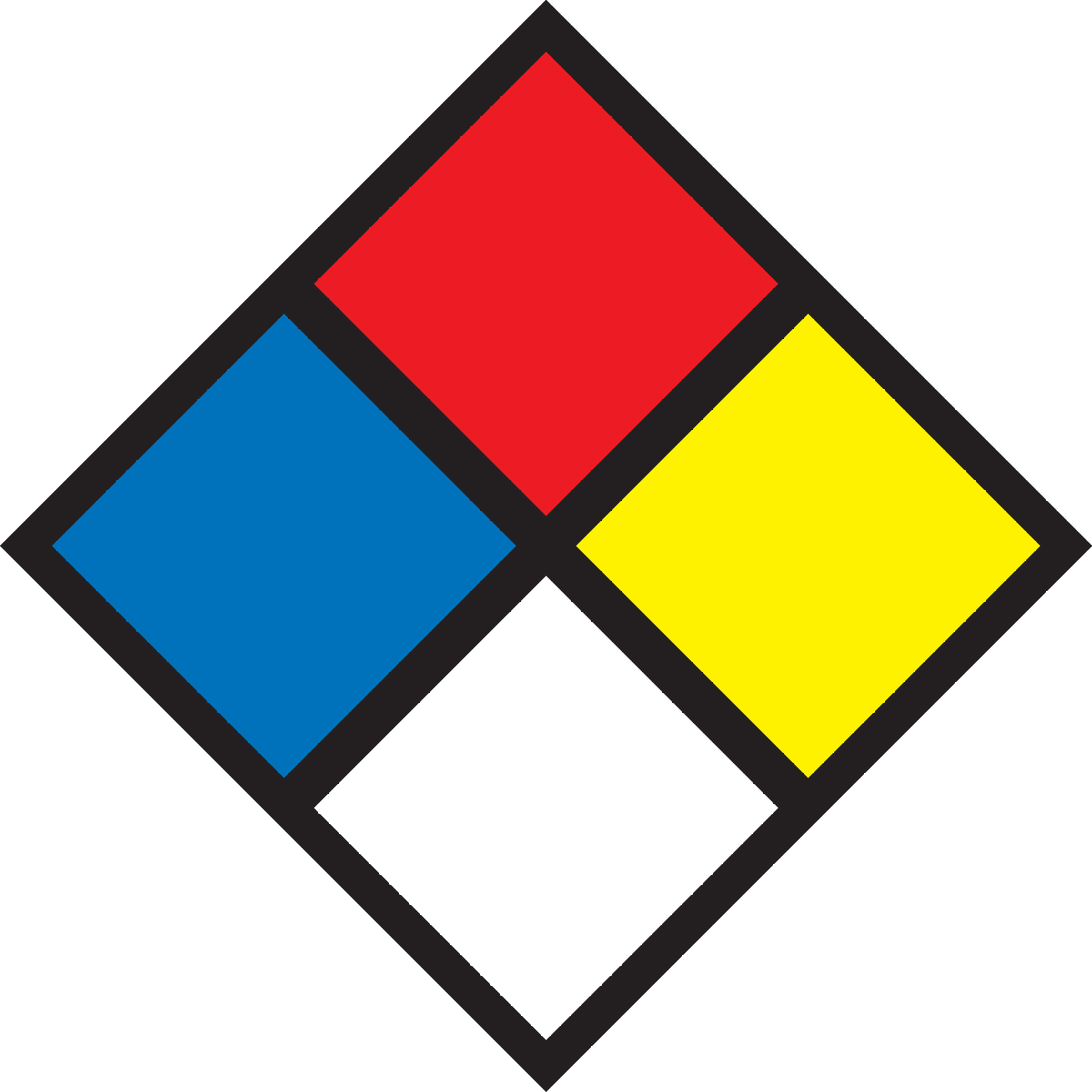 FEU DIAMANT, NFPA 704