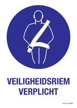 VEILIGHEIDSRIEM VERPLICHT
