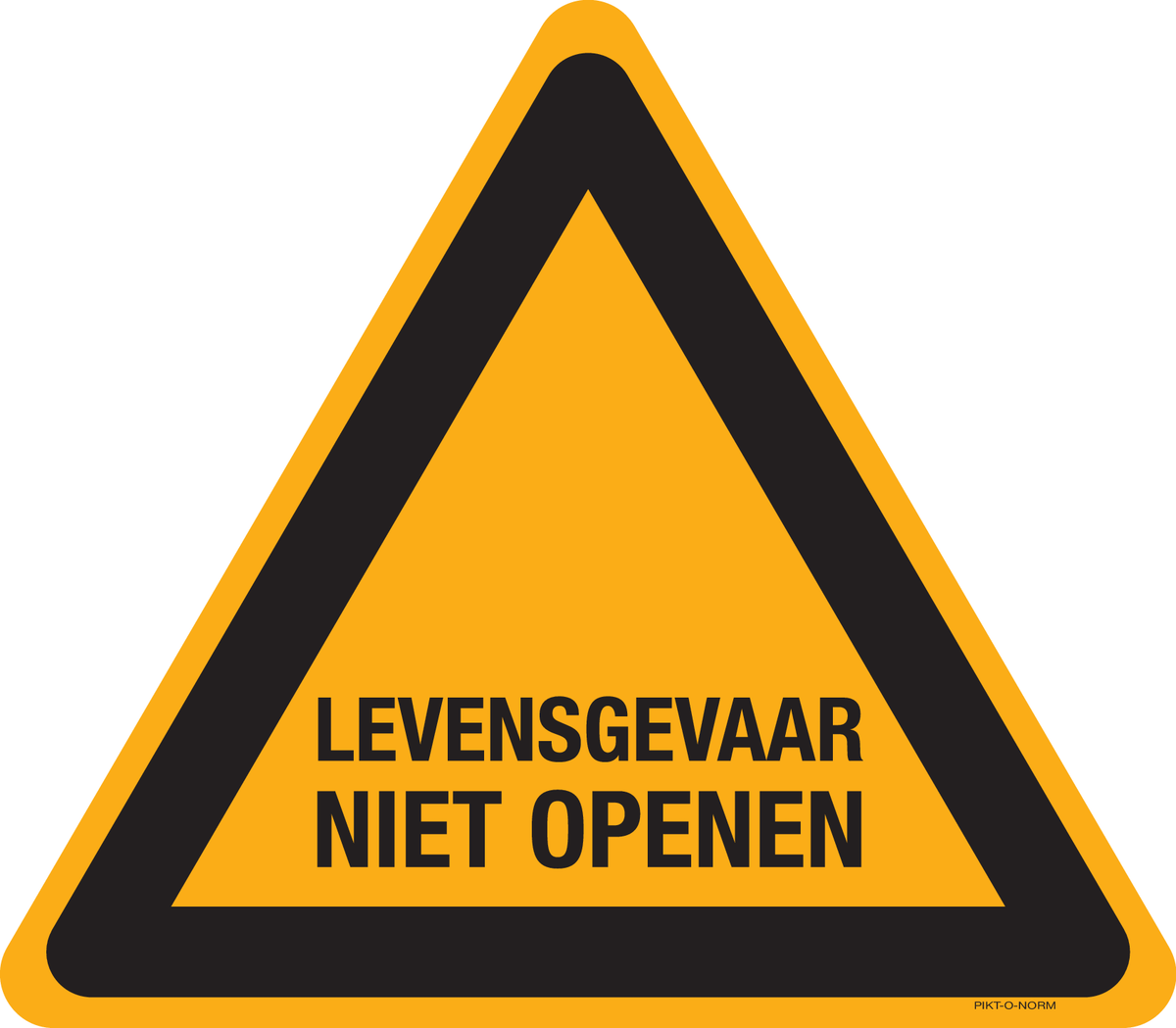 LEVENSGEVAAR NIET OPENEN