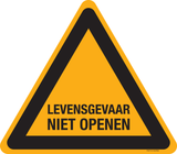 LEVENSGEVAAR NIET OPENEN