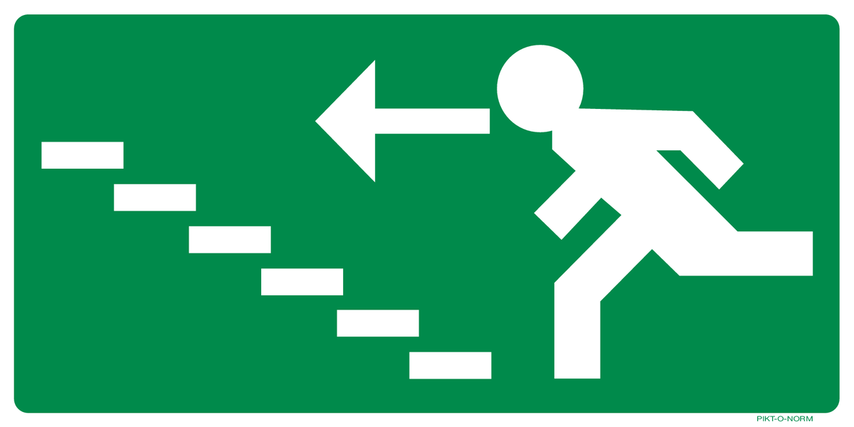 ISSUE DE SEC.ESCALIER GAUCHE VERS HAUT