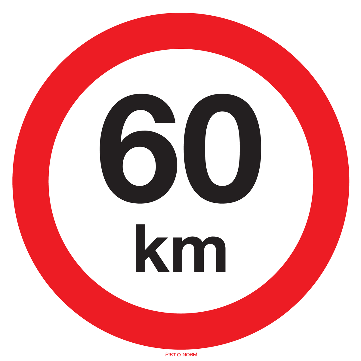 VITESSE LIMITÉE 60 KM