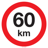 VITESSE LIMITÉE 60 KM