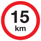 VITESSE LIMITÉE 15 KM
