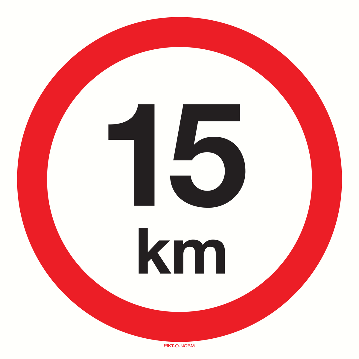 VITESSE LIMITÉE 15 KM