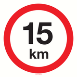 VITESSE LIMITÉE 15 KM