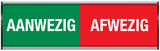 AANWEZIG-AFWEZIG INDOOR SCHUIFPROFIEL