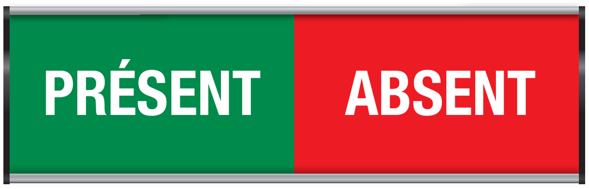 PRÉSENT-ABSENT INDOOR SCHUIFPROFIEL