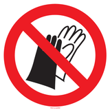 DRAGEN VAN HANDSCHOENEN  VERBODEN