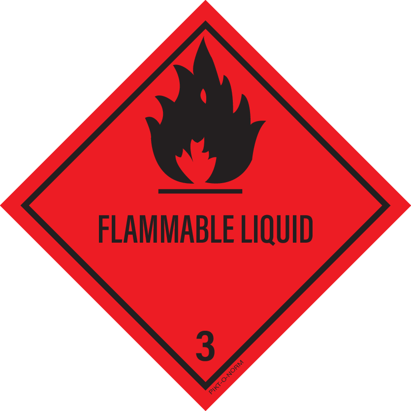 FLAMMABLE LIQUID. ADR KLASSE 3