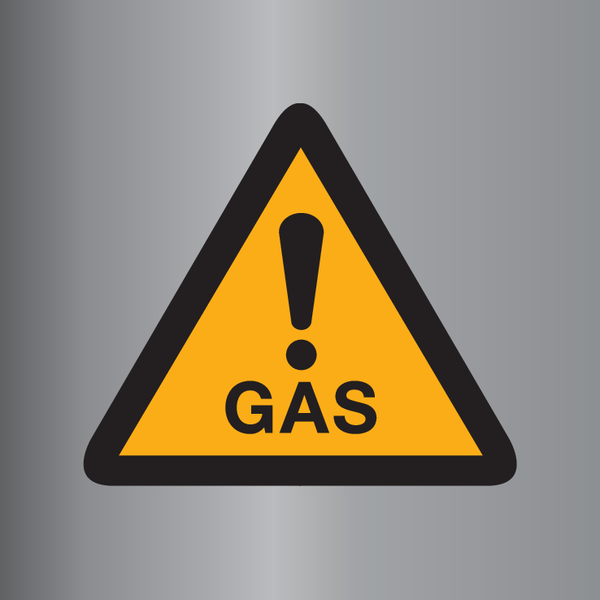 WAARSCHUWING GEVAAR GAS!