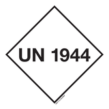 UN 1944. ADR KL 4.1. VEILIGHEIDSLUCIFERS