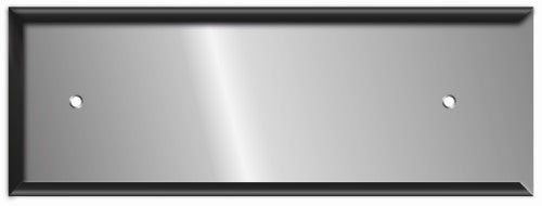 2 PIÈCES GLISSIÈRE INOX PR SUPP.PANNEAU
