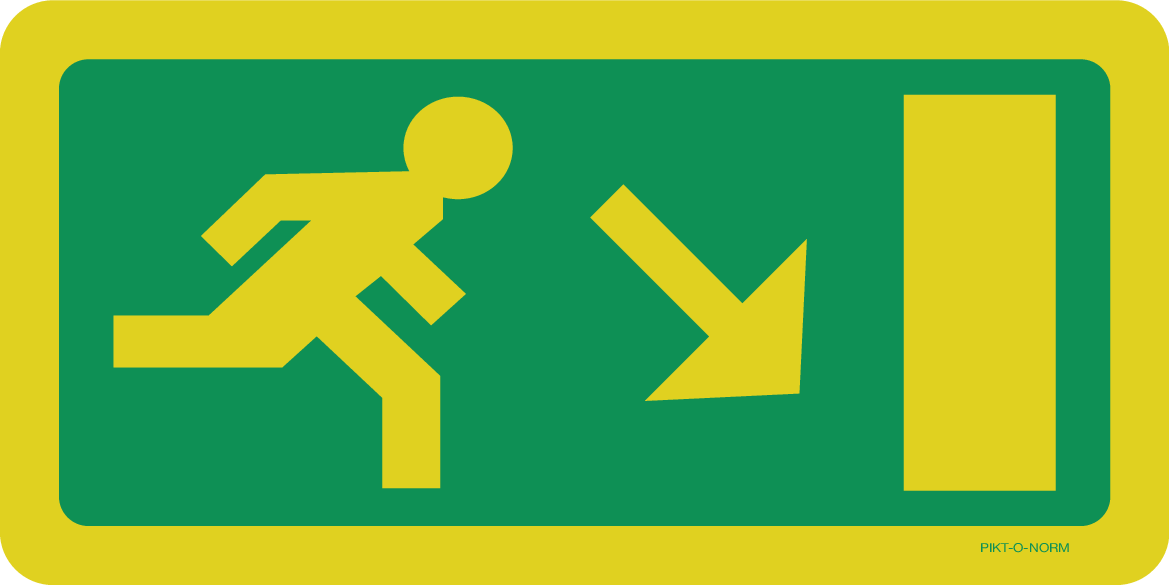 ISSUE DE SEC.ESCALIER DROITE VERS LE BAS