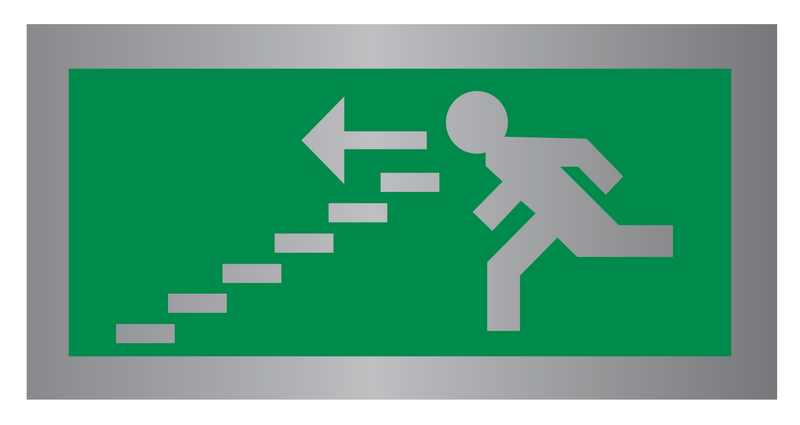 VLUCHTWEG, TRAP LINKS NAAR BENEDEN