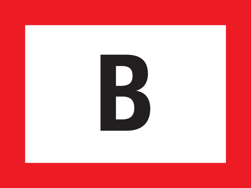 B, LIGNE D'EXTINCTION À SEC