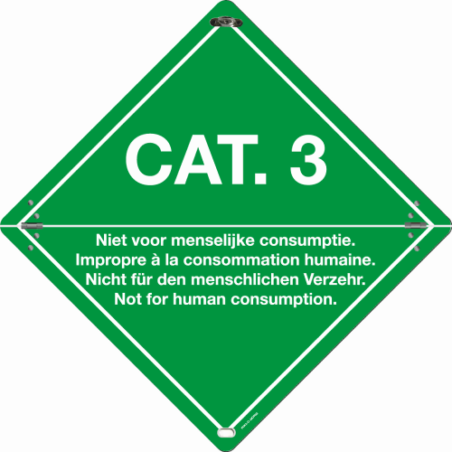 CAT.3. NIET VOOR MENSELIJK CONSUMPTIE...