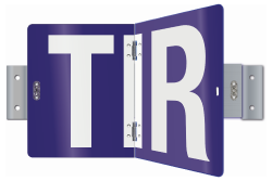TIR-BORD MET BEUGEL VERTICAAL KLAPBAAR