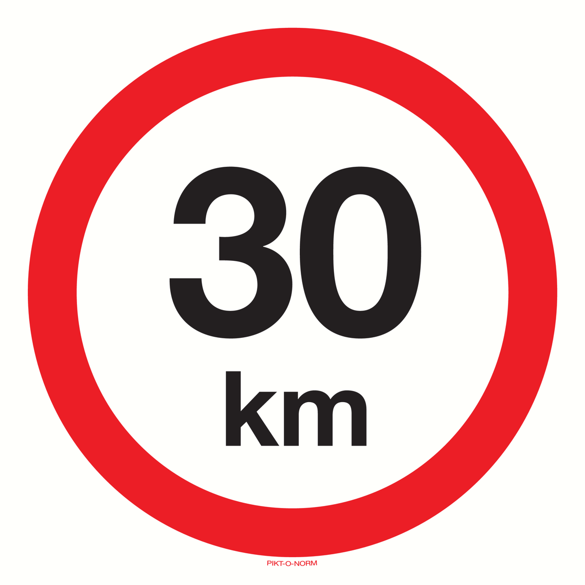 VITESSE LIMITÉE 30 KM
