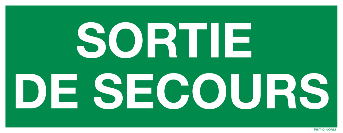 SORTIE DE SECOURS