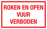 ROKEN EN OPEN VUUR VERBODEN