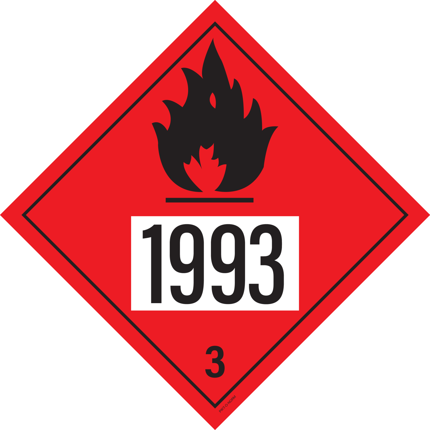 IMO 3.0. BRANDBARE VLOEISTOFFEN UN 1993