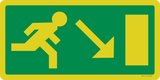 ISSUE DE SEC.ESCALIER DROITE VERS LE BAS